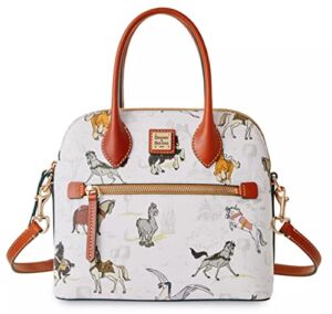DisneyParks Disney – Dooney and Bourke – Classic Disney Film and Animated Horses – Steeds – Zip Satchel Bag – Handbag Purse, Pink