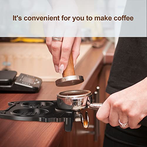 Espresso Tamper Mat, Food Safe Silicone Coffee Corner Tamping Mat Anti-Slip, Soft Station Holder Pads for coffee maker Barista Tool Home kitchen, Soft Tamp Mat Black for Kitchen Office Counters | The Storepaperoomates Retail Market - Fast Affordable Shopping