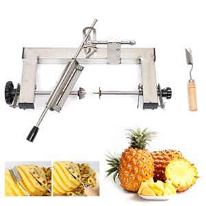 Commercial Stainless Steel Pineapple Peeler Pineapple Slicer Pineapple Peeler Pineapple Skin Peeling Tool Pineapple Peeler Machine Kit Blade for Home and Kitchen