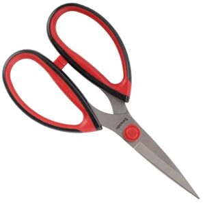 Workhorse Bertha Heavy Duty Shears – Strongest Scissors Ever All Purpose for Kitchen and Home – Red & Black – 1 Pair