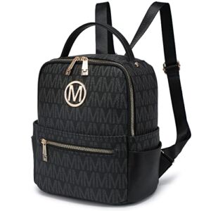 MKP Mini Backpack Purse for Girls Women Fashion Cute Multi Pockets Small Daypacks Bookbag School Bag with Front Zip Pocket