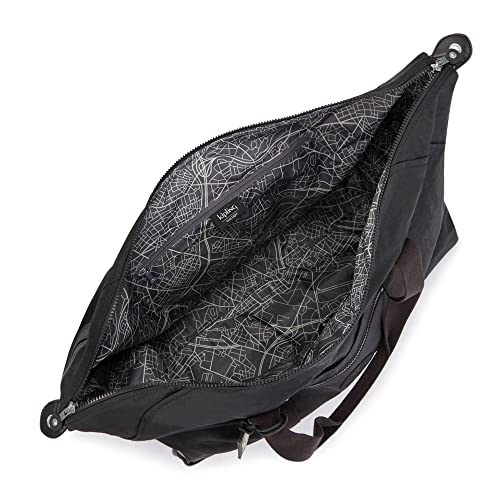 Kipling Art on Wheels Rolling Tote Bag Black Noir | The Storepaperoomates Retail Market - Fast Affordable Shopping
