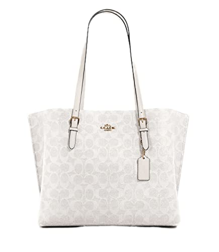 COACH Womens Mollie Tote 25 (IM/Chalk/Glacier White) | The Storepaperoomates Retail Market - Fast Affordable Shopping