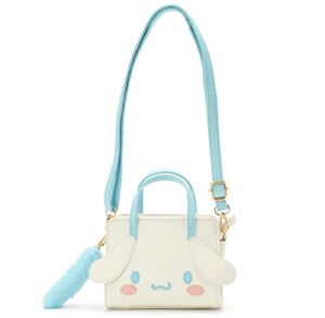 Fangkai My Melody bag,Cinnamoroll Bag 3D Kawaii Mini Backpack Cute Cosplay Shoulder Bag Doll Handbag for Girls Gift Backpack (White)