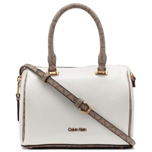 Calvin Klein Ashley Mini Bag Crossbody, Cherub White Pearlized Patent