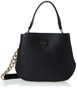 GUESS Womens Alexie Small Crossbody bucket, Black, One Size US