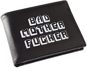 Miramax, Officially Licensed Black/White Embroidered Bad Mother Leather Wallet