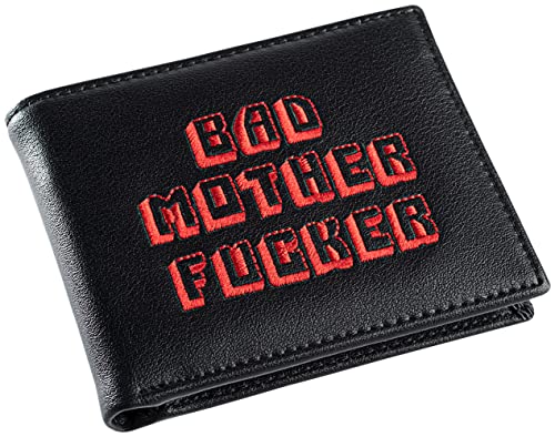 Miramax, LLC Officially Licensed Black/Red Embroidered Bad Mother Leather Wallet | The Storepaperoomates Retail Market - Fast Affordable Shopping