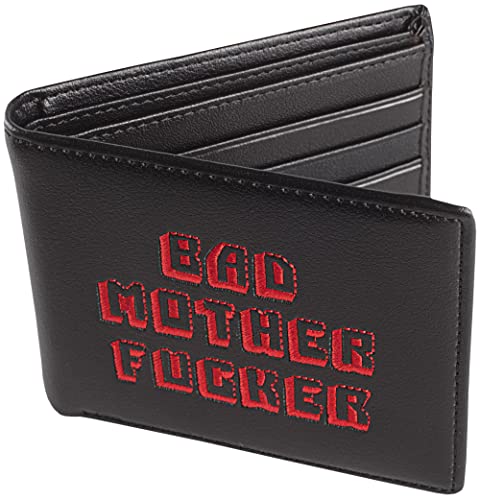 Miramax, LLC Officially Licensed Black/Red Embroidered Bad Mother Leather Wallet | The Storepaperoomates Retail Market - Fast Affordable Shopping
