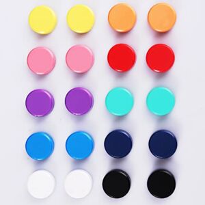 ZDZBLX 20 Pack 10 Colors Refrigerator Magnets Colorful Fridge Magnet, Locker Magnets Cute Decorative Magnets Small Strong Magnets for Whiteboard, Fridge, Map, Kitchen, Office, Classroom (Assorted )