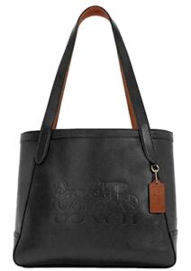 Coach Women’s Horse And Carriage Leather Tote Bag Handbag – Black Redwood