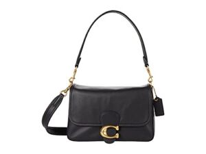 COACH Soft Calf Leather Tabby Shoulder Bag Black One Size
