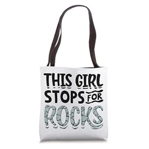 Funny Geology Gift For Women Cool Rock Collecting Geologist Tote Bag