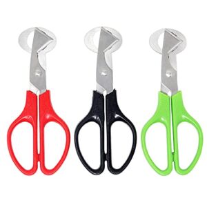Honbay 3PCS Stainless Steel Quail Egg Cutter Scissors Kitchen Mini Egg Cutter Scissors Quail Egg Shears Tool Opener for Home and Restaurant (3 Color, 5.5 Inch)