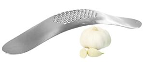 HOME-X Stainless-Steel Garlic Rocker, Garlic Mincer and Crusher, Stainless-Steel Odor Remover, Useful Kitchen Tool and Gadget, 7 ¼” L x 1 ½” w x 1″ H, Stainless Steel