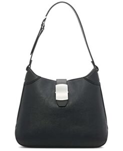 Calvin Klein Frankie Shoulder Bag, Black/Silver