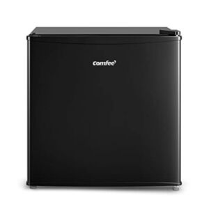 COMFEE’ 1.7 Cubic Feet All Refrigerator Flawless Appearance/Energy Saving/Adjustale Legs/Adjustable Thermostats for home/dorm/garage [black]