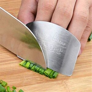 2pcs Kitchen Accessories Stainless Steel Hand Finger Protector Knife Cut Slice Safe Guard Kitchen Tool Durable Safe Kitchen Essential