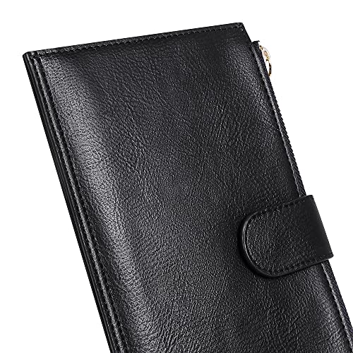 ZRTARY Wallets for Women RFID Blocking Leather Slim Bifold Multi Card Organizer Wallet with Zipper Pocket | The Storepaperoomates Retail Market - Fast Affordable Shopping