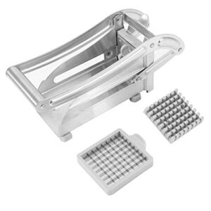 French Fries Cutter Stainless Steel Potato Cutter Chip Cutter Chopper Maker for Vegetables Home Kitchen