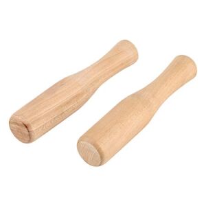 Wooden Pestle, 2pcs Wooden Pestle Food Muddle Grinding Rod for Custard Purees Drinks and Cocktails Bar Tool, Food Grinding Stick, Home Kitchen Gadgets