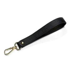 We Accessorize Replacement Leather Wristlet Strap (Black), X-Small