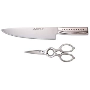 Kitchen Knife set – Chef Knife, forged Kitchen Shears, MATTSTONE HILL Professional Kitchen Gadgets, Kitchen Scissors, Poultry Shears