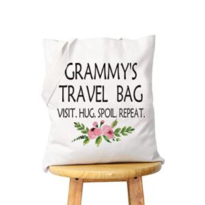 WCGXKO Mother’s Day Gift Grandma Birthday Gift Travel Gift Canvas Tote Bag (Travel Tote)