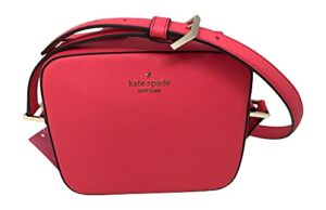 Kate Spade New York Leather Newbury Lane Cammie Crossbody Shoulder Bag, Watermelon Gelato
