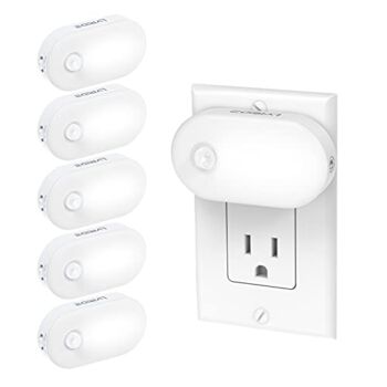 Lyridz Night Lights Plug in, Plug-in Night Light Motion Sensor Light Indoor, Bright LED Nightlight 1-120LM Dimmable Smart Night Light for Bedroom, Kitchen, Stairs, Hallway, Cold White, 6 Pack | The Storepaperoomates Retail Market - Fast Affordable Shopping