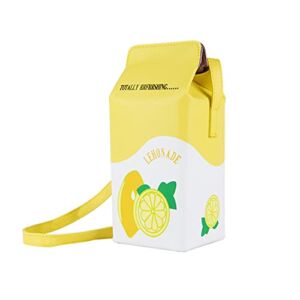 LUI SUI Girls Strawberry Milk Purse Cute Strawberry Milk Box Cross Body Bag Women Phone Wallet Shoulder Bags
