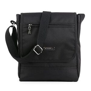 MHCNLL Women Crossbody Purses with Anti Theft RFID Ladies Waterproof Shoulder bag Handbag (black)