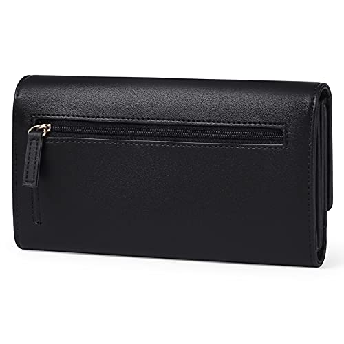 GOIACII Women’s Wallet RFID Blocking Trifold Long Clutch Purse Ladies Wallets Vegan Leather Card Holder with Zipper Coin Pocket | The Storepaperoomates Retail Market - Fast Affordable Shopping