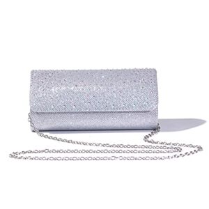 RAPENG Crystal Rhinestone Women Clutch Bag evening handbag Glitter Envelope Evening Purse
