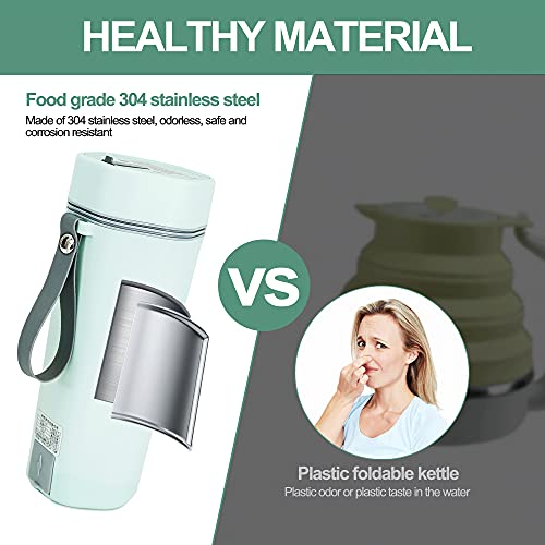 Travel Kettle Electric Small Stainless Steel – Portable Electric Kettle for Boiling Water – Travel Tea Kettle Automatic Shut off – Portable Water Boiler – One Cup Hot Water Maker – 350ml Travel Electric Kettle | The Storepaperoomates Retail Market - Fast Affordable Shopping