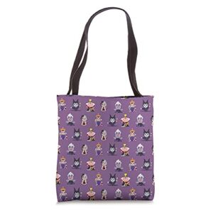 Disney Villains Kawaii Purple Tote Bag