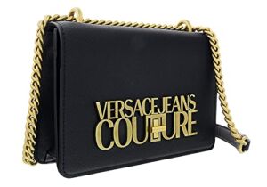 Versace Jeans Couture Black Small Logo Clasp Bag for womens