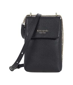 Kate Spade New York Roulette Pebbled Leather North/South Crossbody Black One Size
