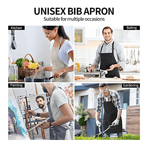 Wisedeal Butterfly Apron, Home Kitchen Waterproof Cooking Baking Gardening Apron with 2 Pockets for Women Men with Pockets Floral Colorful Butterflies Flowers Romantic Chef Grill BBQ | The Storepaperoomates Retail Market - Fast Affordable Shopping