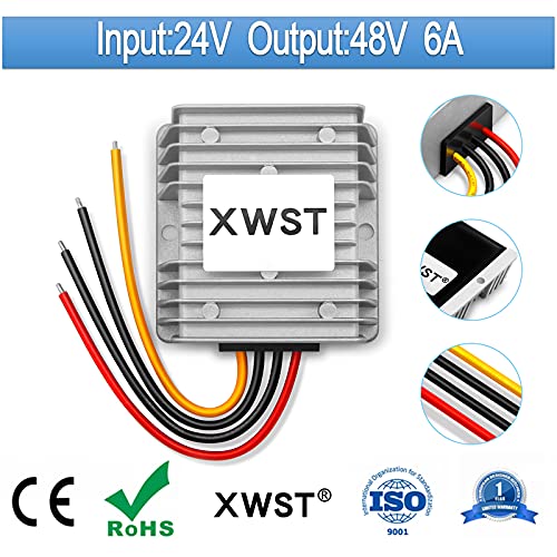 XWST DC 24V Step up to 48V 6A 288W Converter Voltage Converter, 48Volt Regulator Waterproof DC/DC Boost Transformer Power Supply (24V to 48V 6A) | The Storepaperoomates Retail Market - Fast Affordable Shopping