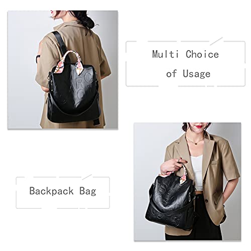 Leather Backpack Purse for Women Brown Trendy Vintage Shoulder Bag Ladies Designer Travel Satchel Handbag Large Capacity Backpacks, 30*29*17 (BP-011) | The Storepaperoomates Retail Market - Fast Affordable Shopping