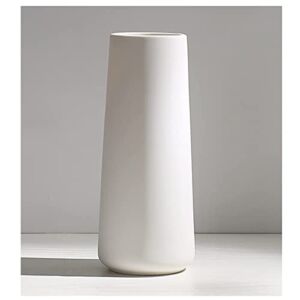 Ceramic Vases – Nordic Minimalism Style Decoration, Elegant Vase for Mantel, Table, Living Room Decoration, White Modern Geometric Decorative Flowers Vases for Home Decor