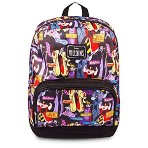 Fast Forward New York Disney Villains Mini Backpack for Women — Canvas Disney Villains Backpack Purse Shoulder Bag for Adults, Teens, Disney Villains backpack for women