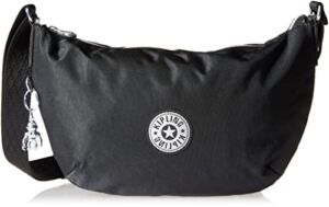 Kipling womens Anila Crossbody Handbag, Black Shine, 12.75 L x 8.75 H 1.25 D US