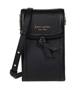 Kate Spade New York Knott Pebbled Leather North/South Crossbody Black One Size