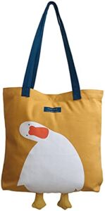 YiKitHom Canvas Cute Tote Bag for School