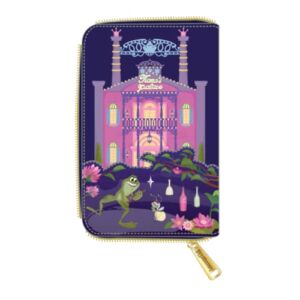 Loungefly X Disney Princess And The Frog Tiana’s Palace Zip Around Wallet- Fashion Cosplay Disneybound Cute Wallets