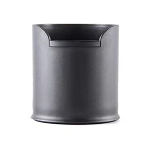 Espresso Knock Box, 4.3Inches Mini Coffee Grounds Knock Box,Trash Can for Storing Coffee Grounds, The Latest Model is Equipped With A Thick Sound-Absorbing Anti-Slip Mat (Round)