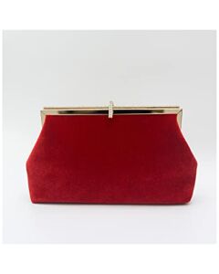Evening Bag Fashion Hand Holding Dinner Bag Dress Bag Chain Female Bag Clutch Purses for Women (Color : Red, Size : 24414.5cm)