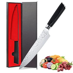 TOVEVI Chef Knife – Pro 8 Inches Chef’s Knives, Ultra Sharp High Carbon Stainless Steel Kitchen Knife with Ergonomic Handle and Gift Box, Professional Boning, Meat and Vegetable Chopping Knife